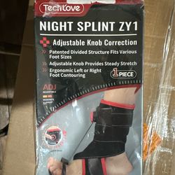 Tech Love Night Splint ZY1 Adjustable Knob Correction Right Foot Contouring