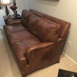 Brown Leather Sofa