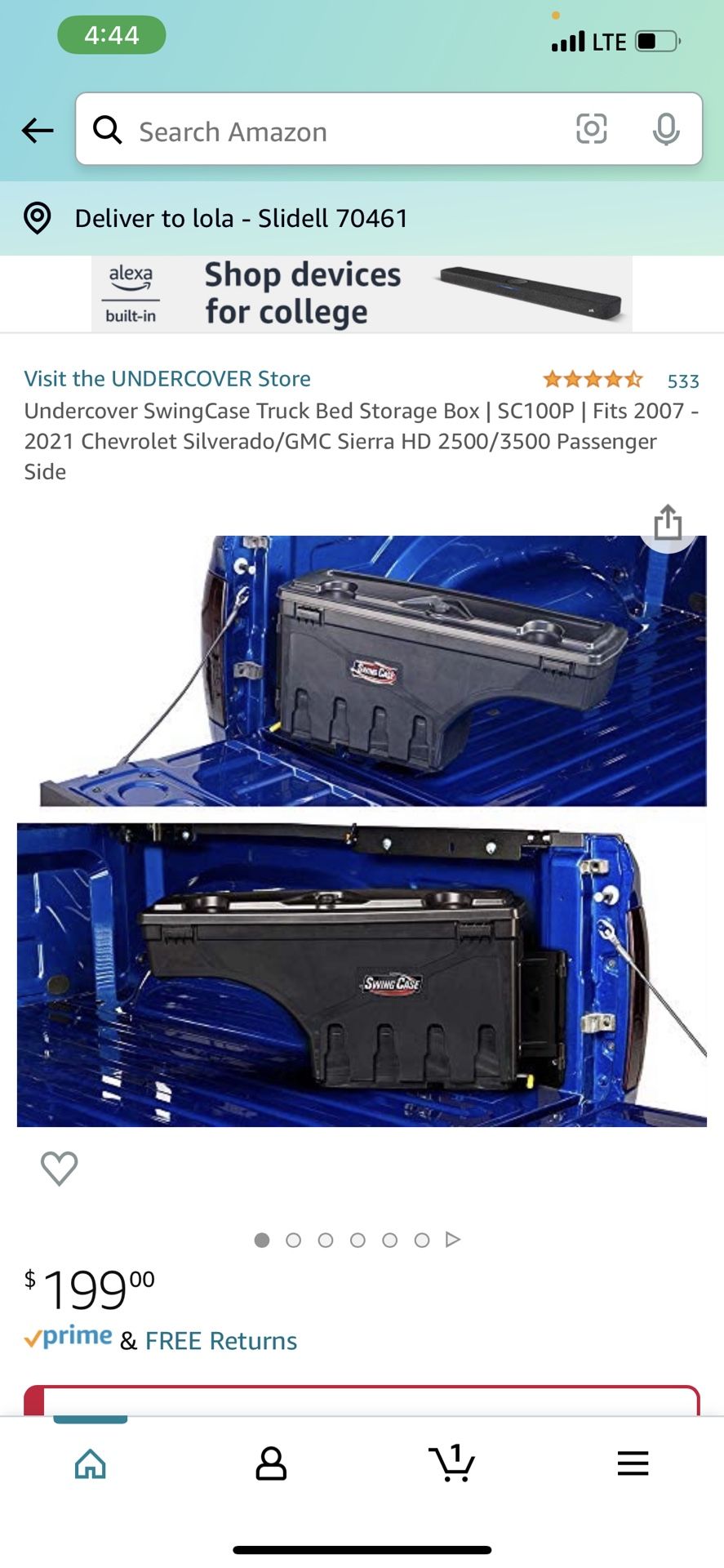 Swing Case Truck Storage