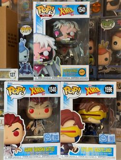 Funko Pop Lot X-men ‘97 Cyclops, Gambit, Bastion Chase