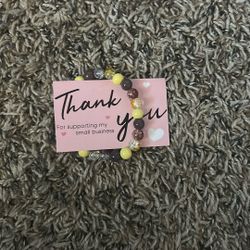  Sunflower Bead Bracelet 