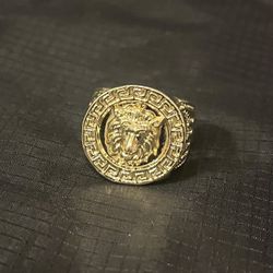 Mens Ring - Big Beautiful 18K Gold Plated Man’s Band. 