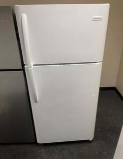 Frigidaire Top Freezer Fridge – White, Clean, Delivery Ready