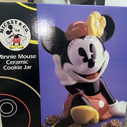 Minnie Mouse Ceramic Cookie Jar