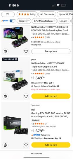 PNY 5080 16GB GPU