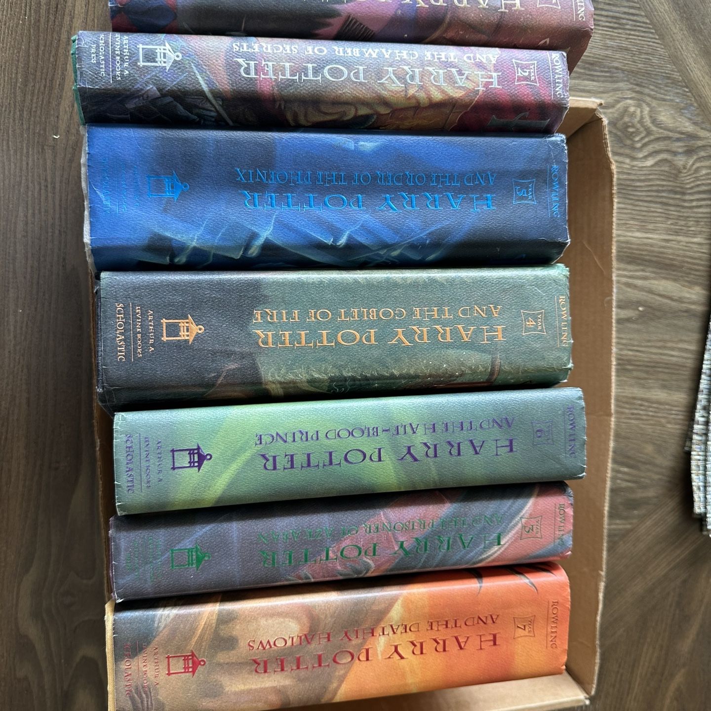 COMPLETE SET Harry Potter Hardcover Books.