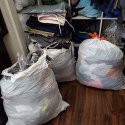 5 Bags Of Men's Clothing Bundle 