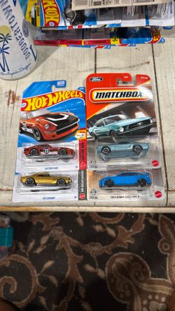 Hot Wheels &  Matchbox Honda Civic, Datsun 240z Mustang, Camaro 