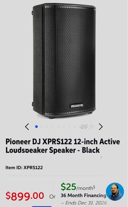 Pioneer DJ 12” Speaker XPRS12 & Gator Bag