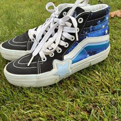 Kids Hi Top Rainbow Star Vans 