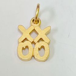 Retired James Avery 14K Gold XOXO Love Hugs & Kisses Charm 1.7 Grams
