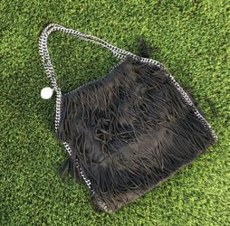 Stella McCartney suede fringe falabella tote
