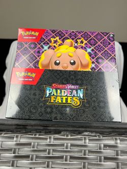 Factory Sealed Paldean Fates Tech Sticker Display