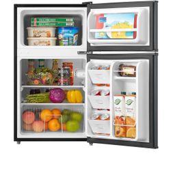 Mini Fridge Stainless Steel 