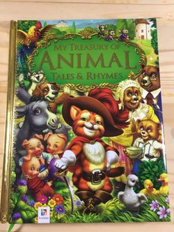My Treasury of Animal Tales & Rhymes Children’s Storybook Illustrated Book HC