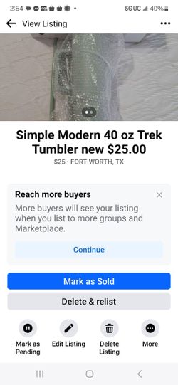 Simple Modern Trek Tummble 40oz New Sage Green 
