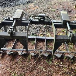 Brush Rake And Grapple. Tractor Attachment