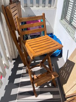 Tall wood bar stools! Price for both!