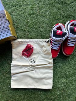 Warren Lotas Jason Dunk Low Red Black White - Size 6