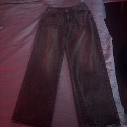 Black wide leg jeans , size 27