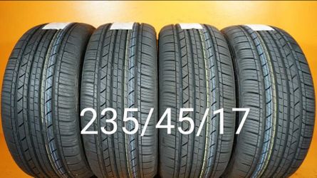 4 New Tires For Sale 235/45/17 We Service Motorcycle Tires