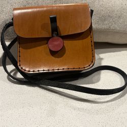 Genuine Cow Leather Handmade Small Shoulder Crossbody 