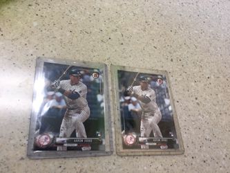 Lot of (2). Rookie cards m t. AAron Judge