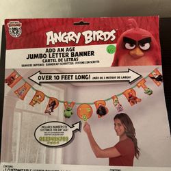 Angry Birds Birthday Banner