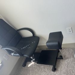 Sillón de pedicura con reposapiés