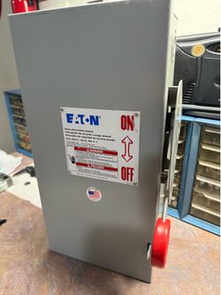 EATON DH362FGK, Heavy Duty Safety Switch (disconnect) 60A, 600V, 3-pole.