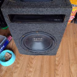800 watt Polk audio with JBL mono class D amp. 