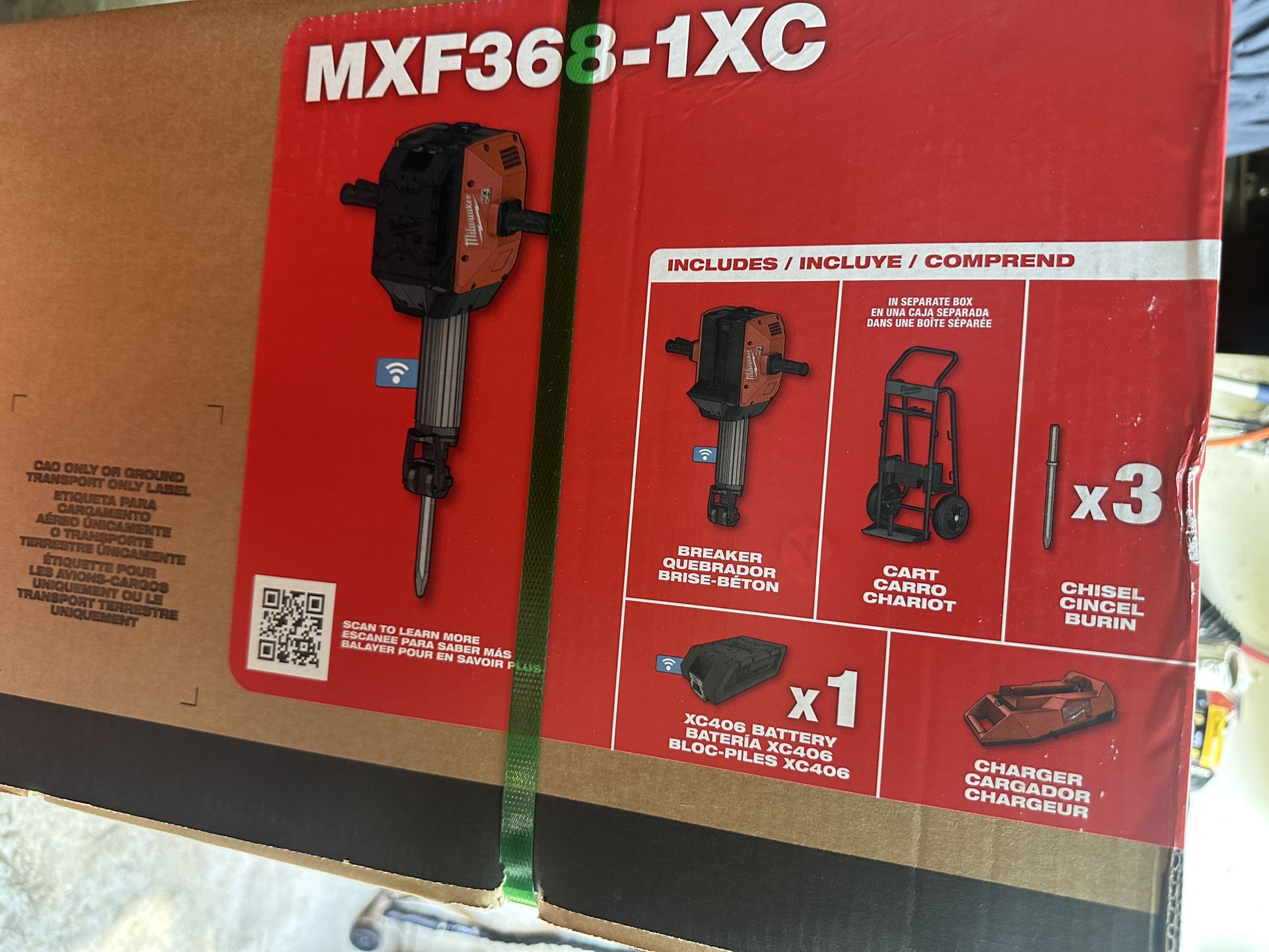 Milwaukee MX FUEL Lithium-Ion Cordless 1-1/8 in. Breaker with Battery and Charger