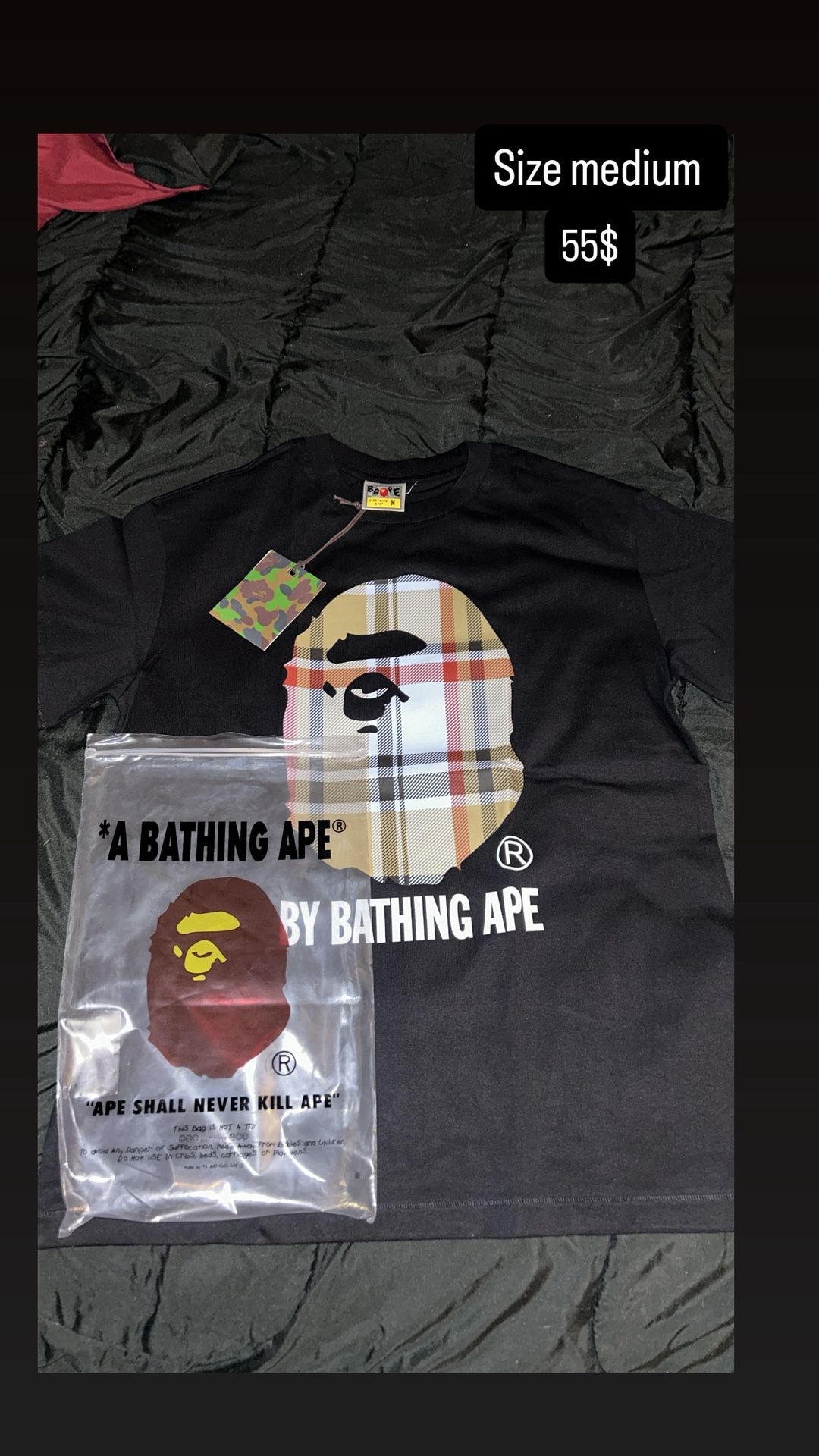 Bathing Ape Shirt Size Medium