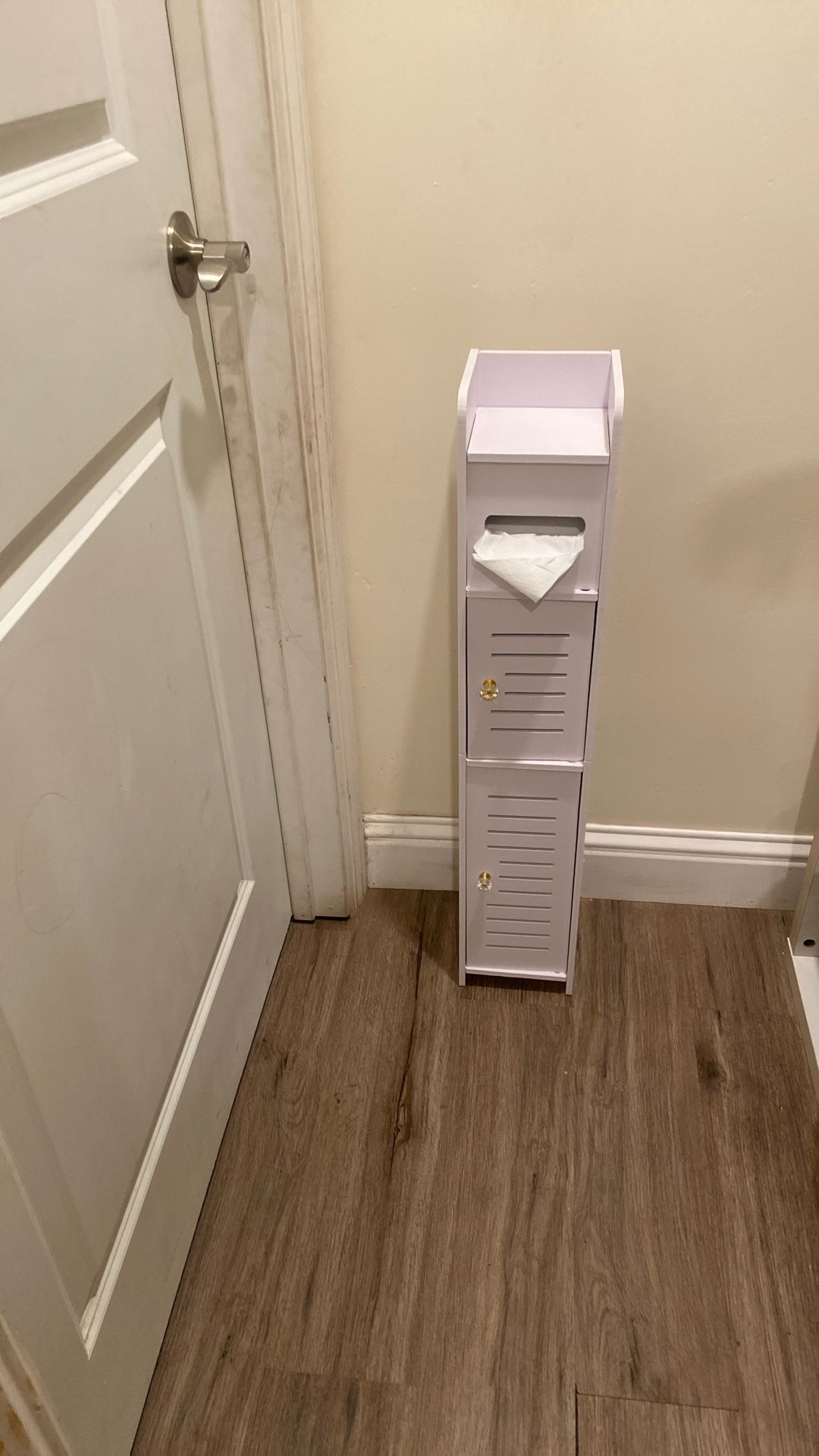 White Bathroom Storage Cabinet!! Mueble Blanco Para Baño