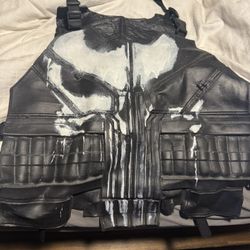 Halloween punisher vest