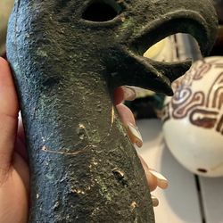 Vintage Griffin Head Statue