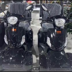 4-wheel scooters, 500 pounds capacity,31 miles 3-speed long-rang