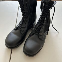 Men’s Black Military Boots Size 9R