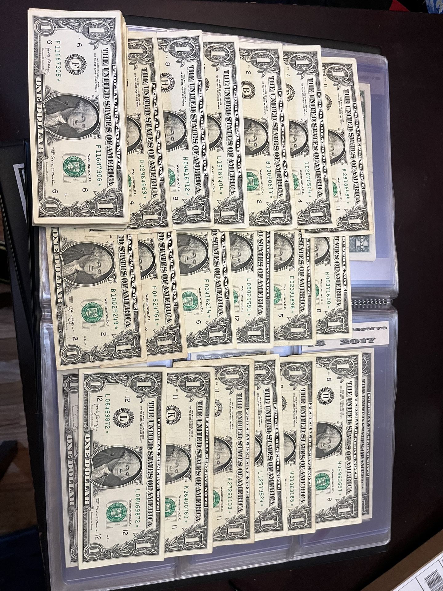 66 1$ Star Note Mix 2013-2017 Mixed District