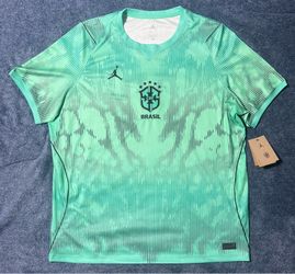 Authentic Nike Jordan Brazil 2026 Goalkeeper Jersey 2XL