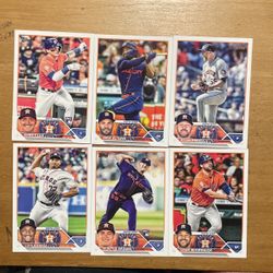 2023 TOPPS HOUSTON ASTROS 12 CARD LOT 