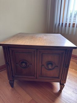 Antique wooden side table
