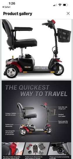 S40e Pride Mobility Scooter and lift