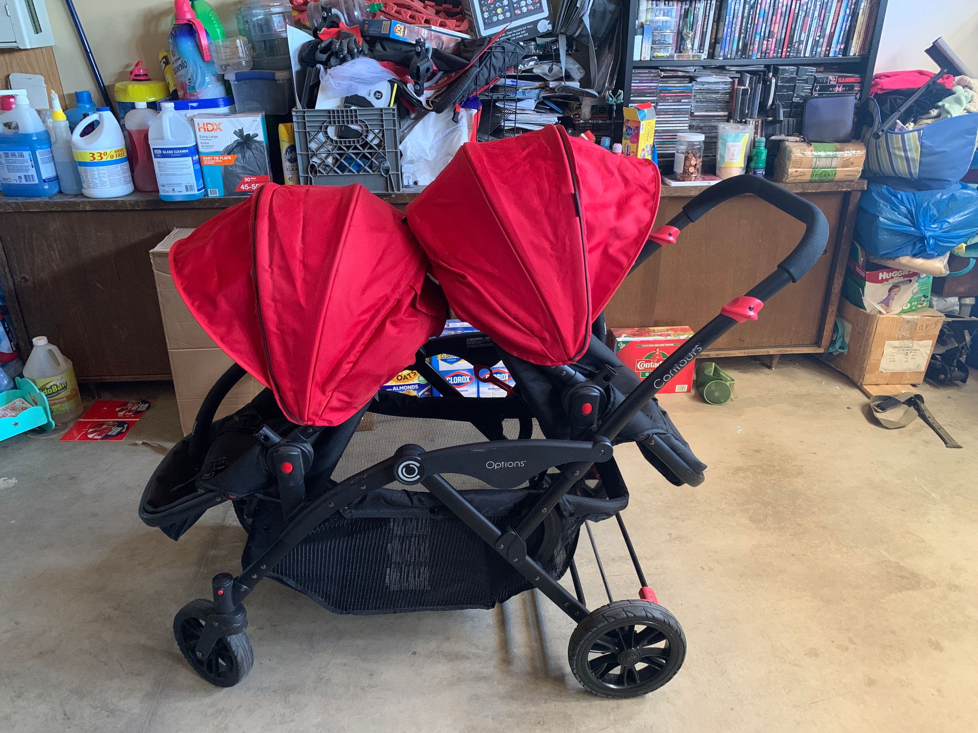 uppababy cruz austin V2 Stroller Bike Friday All-Day: A Color:Black White Gloss flat reversible seat accommodates 07UMB003-7WD_YESV
