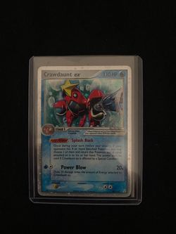 Pokemon TCG Crawdaunt EX Holon Phantoms Holo 2006