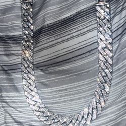 18” Sterling Silver Moissanite Chain – Unisex Luxury Shine | Holiday Exclusive