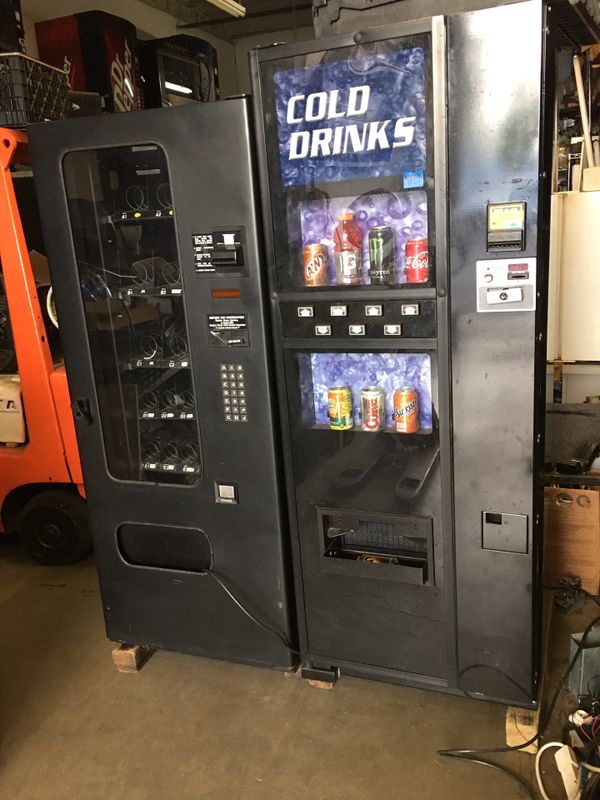SMALL JR SODA AND SNACK VENDING MACHINES COMBO for Sale in