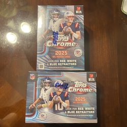 2025 Topps Chrome Football Value box