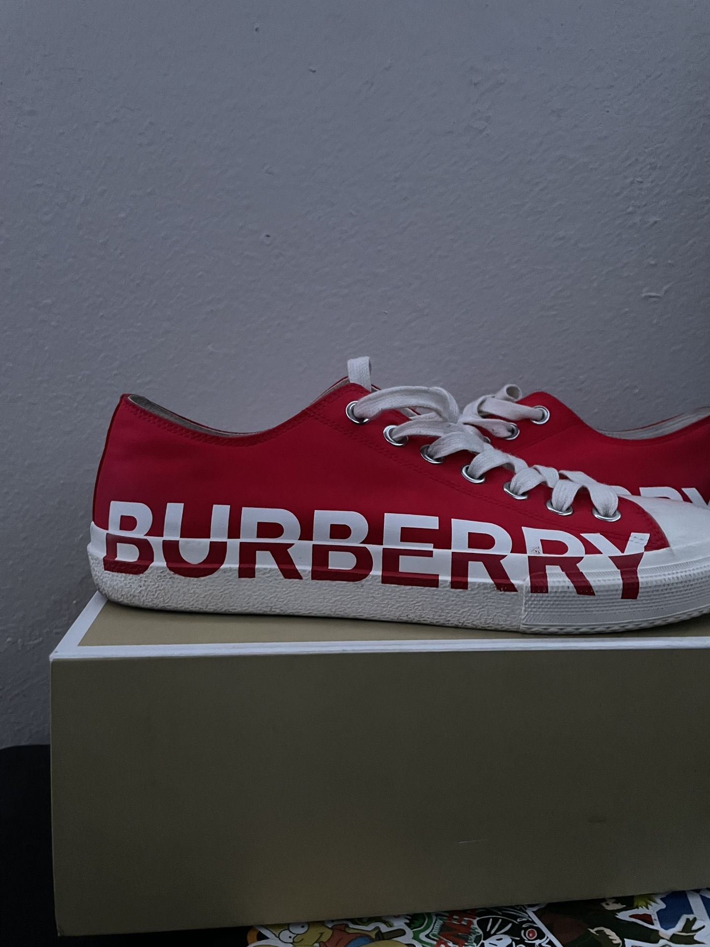 Red Burberry shoes Clothing