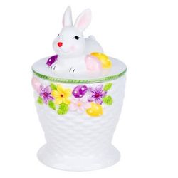 Easter Bunny Ceramic Cookie Jar